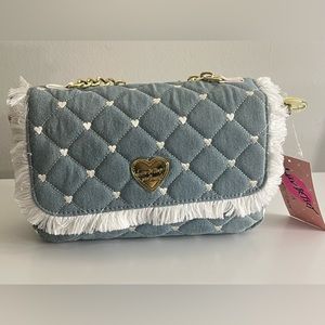 Betsey Johnson Jean heart purse